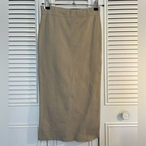 Aritzia tan pencil skirt